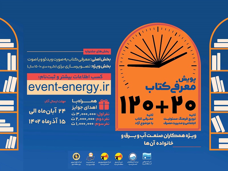 برگزاری مسابقه معرفی کتاب ویژه کارکنان صنعت آب و برق استان یزد